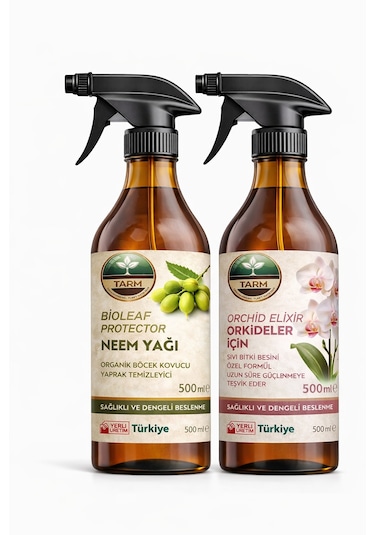 Orkide Bitki Besini Ve Neem Yağı İkili Bakım Seti 2 L - 1 L - 1 L - 500 ML