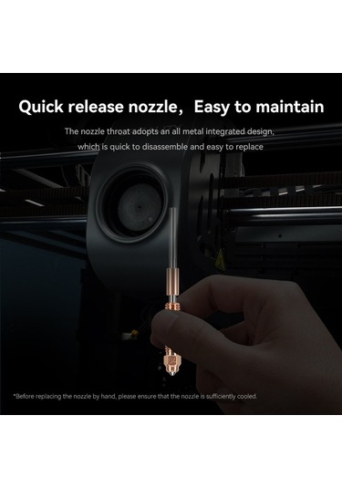 Didadodo K1c/k1 Max İçin Yüksek Akışlı Titanyum Alaşımlı Bimetalik 3d Yazıcı Nozulu 0.4mm