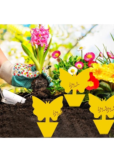 Mufunye Bitki Saksıları İçin Atrapa, Bitki Haşere Kontrolü, Tek Kullandım Atık, 8cm 13cm, Kauçuk+kağıt Malzeme