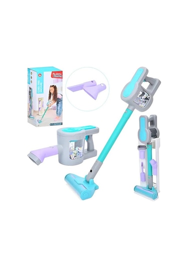 Pilli 4 Farklı Fonksiyonlu Stantlı Eğitici Oyuncak Dikey Süpürge