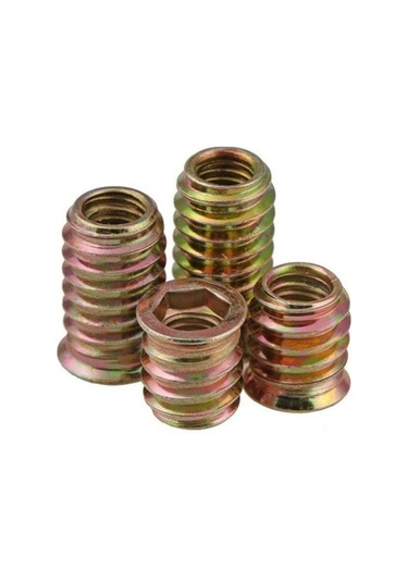 Novahub 20 Adet M6 M8 M10 Ahşap Mobilya Vidalı Somun Karbon Çelik Dişli Ahşap Ekler M8x30mm M8 X 30 Mm