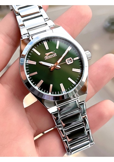 Slazenger Damatlık Ve Takım Elbiye Özel Çelik Kordon 5 Atm Suya Dayanıklı Erkek Kol Saati Sl545.a01 Gümüş