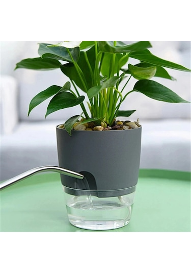 Katlı Topraksız Yetiştirme Saksısı Pamuklu Halatlı Kendiliğinden Sulama