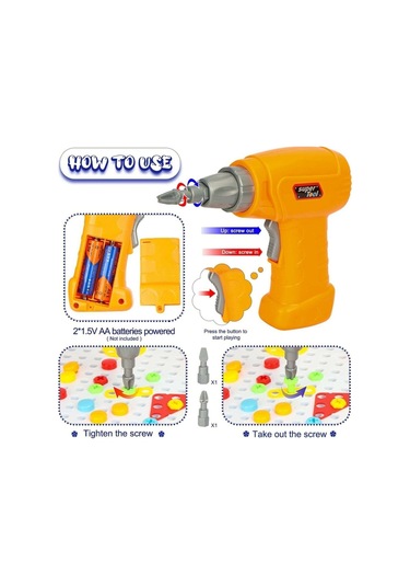 Oyuncak Matkaplı 3D Yaratıcı Tamir Seti Puzzle Eğitici