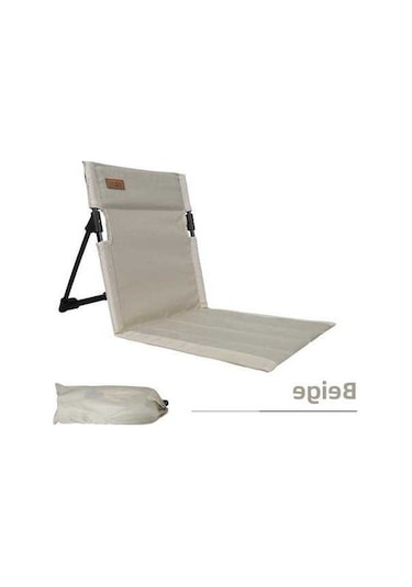 Novahub Katlanır Kamp Sandalyesi, Hafif Açık Veranda Bahçe Plaj Sandalyesi, Balıkçılık Koltuğu, Bej Renk, Dış Mekan Kullanım İçin Bej