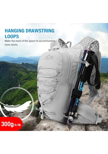 Neevoyu Spor Sırt Çantası Dağcılık Koşu Bisiklet Polyester 12l Siyah 76-150cm Göğüs Ölçüsü Çok Renkli