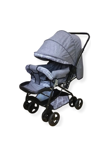Jusso Dido Comfort Line Çift Yönlü Bebek Arabası Gri