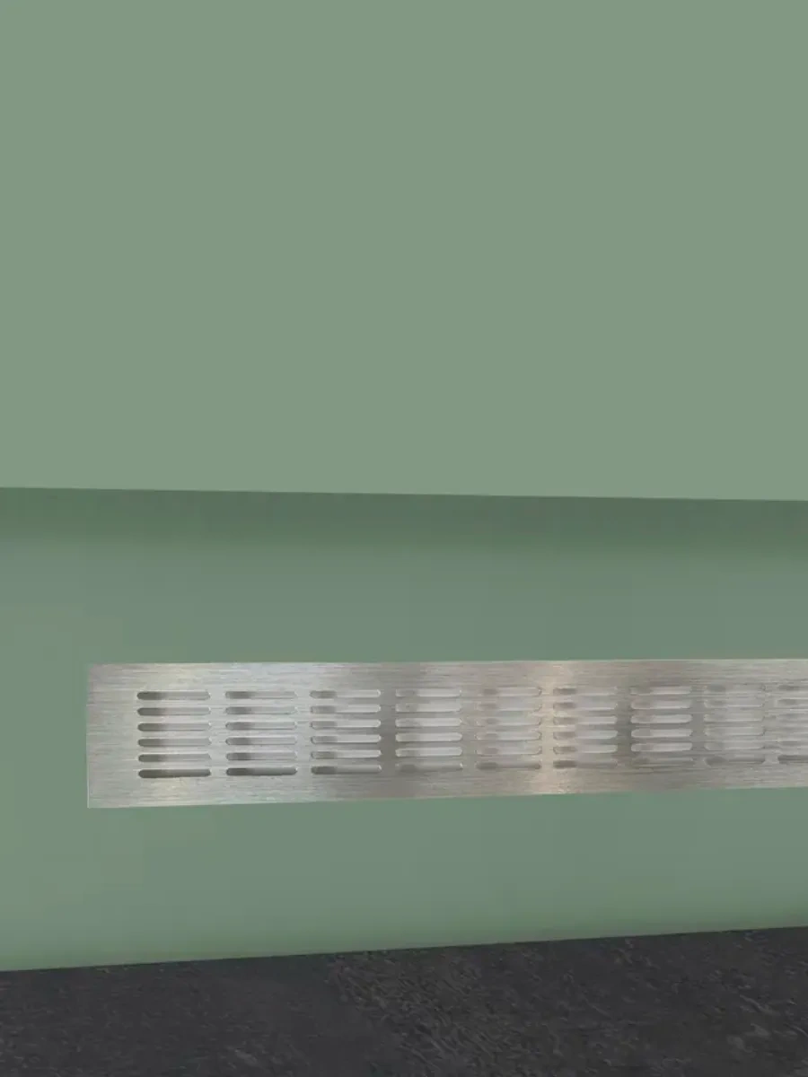 Aksmebel Havalandırma Izgarası 480 60 Mm Alüminyum Ve Paslanmaz Çelik Düz 197235994