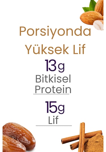 Fudge Tarçınlı & Bademli Atıştırmalık 100gr X3 Adet