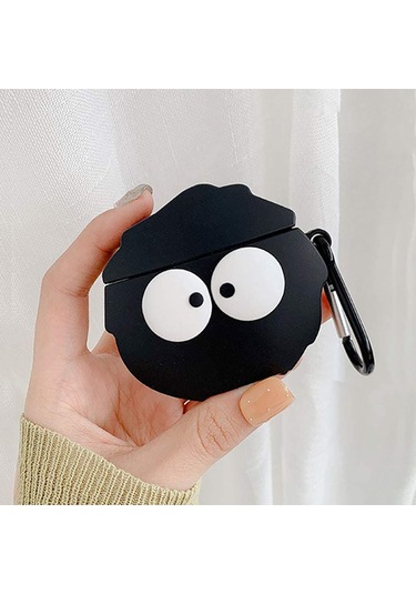 Microsonic Samsung Galaxy Uyumlu Buds 3 Pro Kılıf Cartoon Figürlü Silikon Crtn-fgr-sswtri Siyah - Beyaz