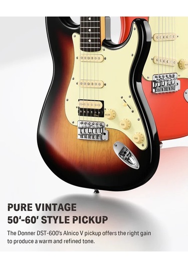 Donner Dst-600 Elektro Gitar 3 Color Sunburst