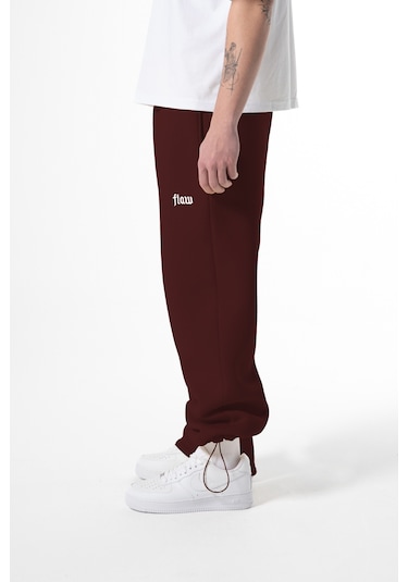 Flaw Atelier Baggy Eşofman Altı-28815 Bordo