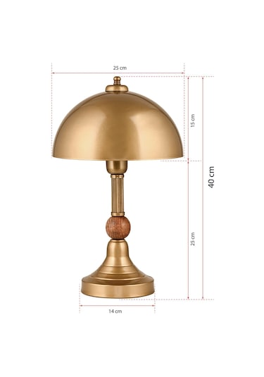 Piedra Ahşaplı Abajur Eskitme