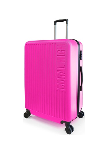 Coral High Abs Pembe Büyük Boy Valiz 16418 Pembe