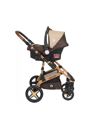 Maxi Taxi Fast Pro Alüminyum Travel Sistem Bebek Arabası - Kahve Gold