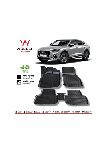Audi Q3 Paspas 2021 Sonrası 3d Havuzlu Paspas