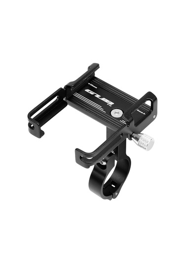 Lemestar Siyah Tam Alüminyum Dayanıklı Telefon Tutucu, Silikon Kayışlı Ve Tabanlı, Bisiklet/motosiklet Çubuklarına Uyumlu, 55-100mm Telefonlar İçin