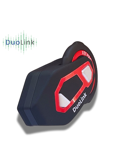 DuoLink X01 Pro İnterkom Bluetooth 6 Kişi Grup Motosiklet Kulaklık Müzik Paylaşımı Kask Intercom Sesli Yanıt