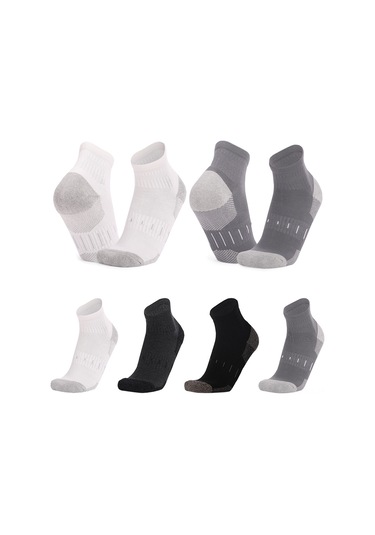 Konesam Unisex Spor Çorapları - Kalın Tulumlu Taban, Nem Emici, Elastik Yaka - Koşu, Bisiklet, Outdoor Aktivite İçin - Koyu Gri - Tek Beden Koyu Gri