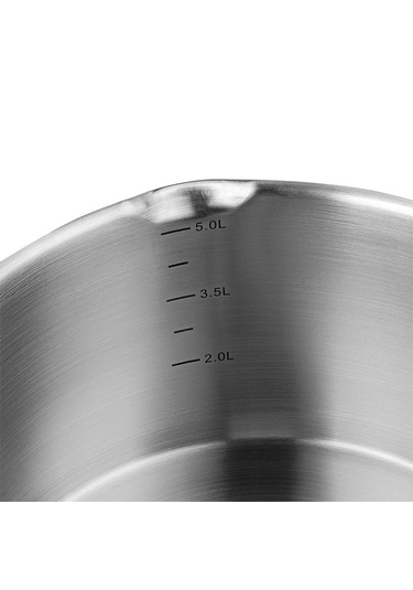 Nehir Napoli 24 Cm Paslanmaz Çelik Süzgeç Kapaklı Fonksiyonel Derin Tencere