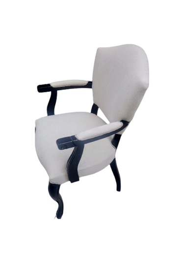 Bengimobilya Berjer Kelebek Sandalye, Kolçaklı, Terletmez Keten Kumaş, Parlak