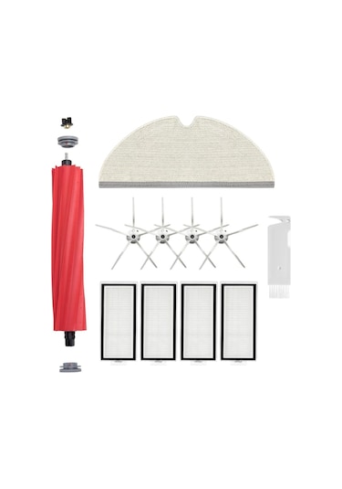 Roborock Q7 Max Beyaz Uyumlu Fırça Filtre Mop Seti-11 Parça