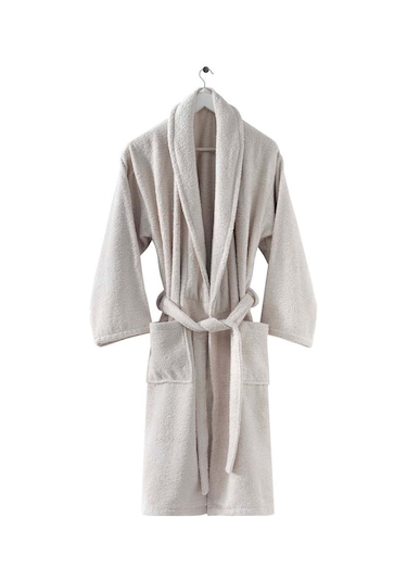 Menderes Home Cotton Collection Bukle Large Bornoz Düz Bej