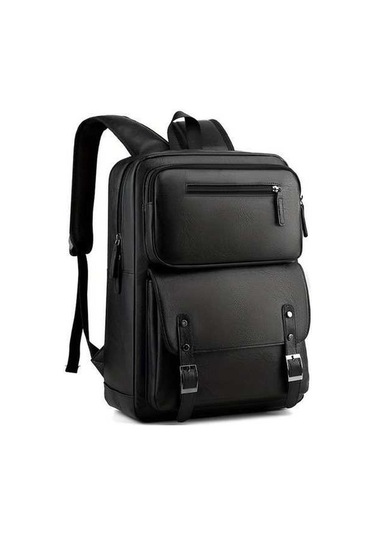 Besthome1 Erkek Çok Cepli Pu Sırt Çantası, Aşınmaya Dayanıklı, Çok Renkli Çok Renkli