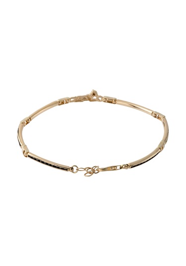 Cenova Kuyumculuk 14 Ayar Altın Panter Figürlü Erkek Bilekliği Sarı Altın