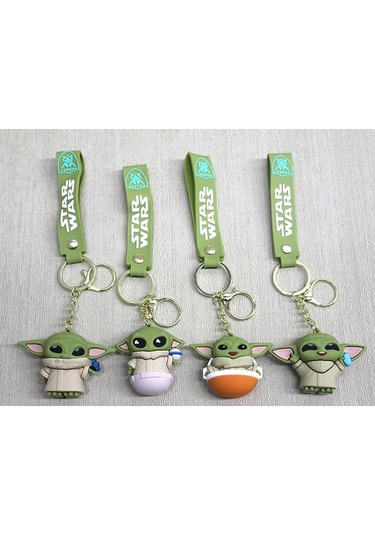 Baby Yoda Silikon Anahtarlık Alk4268 Çok Renkli