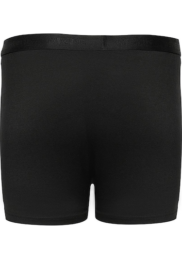 Weweus Siyah Micro Modal Premium Erkek Boxer 1418 Siyah