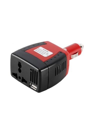 Symbee 12v'den 220v'ye Araç İçin 75w Güneş Dalga Inverteri - Usb İle Cep Telefonu, Dizüstü Bilgisayar Şarj Edici