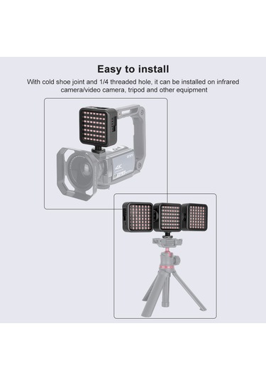 Ordro Ln-5 Mini Ir Video Kamera Gece Görüş Işığı Siyah Siyah