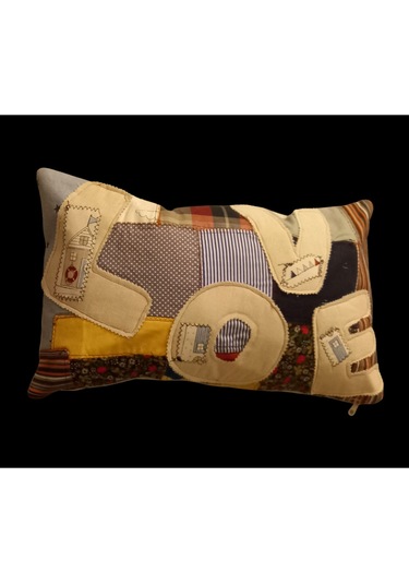 Kırlent Kılıfı 33x53 Love Pw Krem