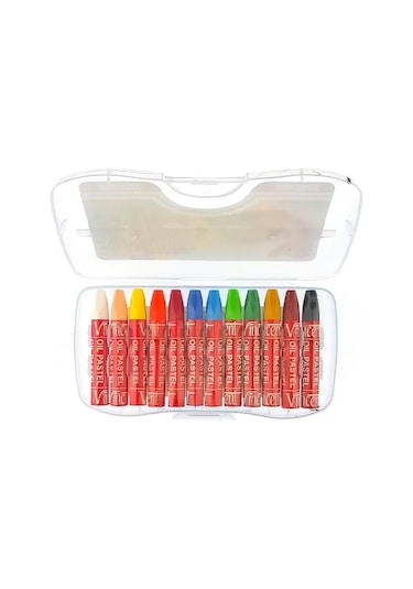 Vincent Yağlı Pastel Boya 12li Set Çok Renkli