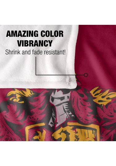 Harry Potter Gryffindor Boyalı Battaniye Tek Beden Çok Renkli Çok Renkli Diğer