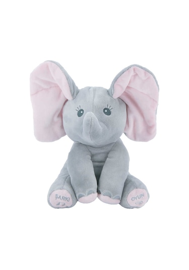 Babycim Cee Ee Oyuncu Fil Jumbo Eğitici Peluş Fil Sesli Hareketli