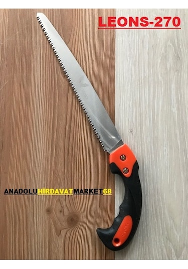 Leons Bağ Budama Testeresi 27CM Çift Diş Ahşap Testeresi Kılıflı
