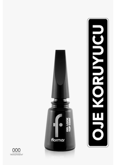 Flormar Gel Look Jel Tırnak Efektli Son Kat Cilası 000 Transparent