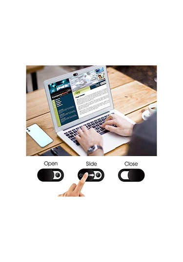 Teltree 6 Adet Siyah Abs Kamera Koruyucu, Laptop Ve Telefon Gizlilik Kapağı, Ultra İnce Lens Örtüsü, Kolay Kurulum Ve Kaldırma