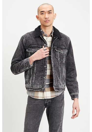 Levi's Type 3 Sherpa Trucker Roadster Siyah Erkek Trucker Ceket Siyah