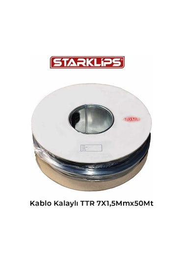 Kalaylı Kablo Ttr 7x1,5mmx50mt Mr