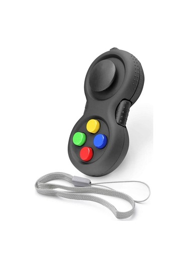 Sakinleştirici Fidget Oyuncak Kontrolü Siyah Çok Renkli