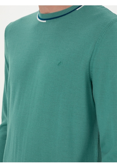 Cacharel Mint Slim Fit Yün Karışımlı Bisiklet Yaka Triko Kazak