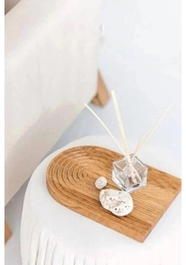 Gökkuşağı Premium Sunum Tahtası 30x18 Cm Açık Kahve Renkli