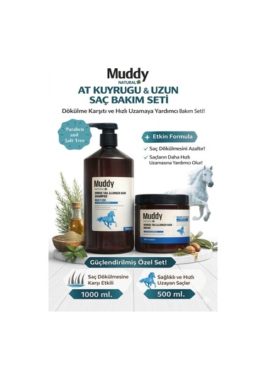 Muddy Horse Tail Shampoo 1 L + Maske 500 ML