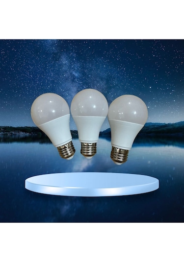 3 Adet 10 Watt 900 Lumen Beyaz Işık Led Ampul