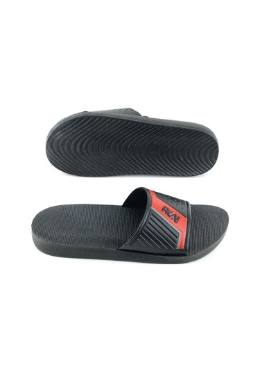 Gezer Erkek Yazlık Pu Taban Suni Deri Islak Zemine Uygun Ev Bahçe Havuz Plaj Terlik Kırmızı