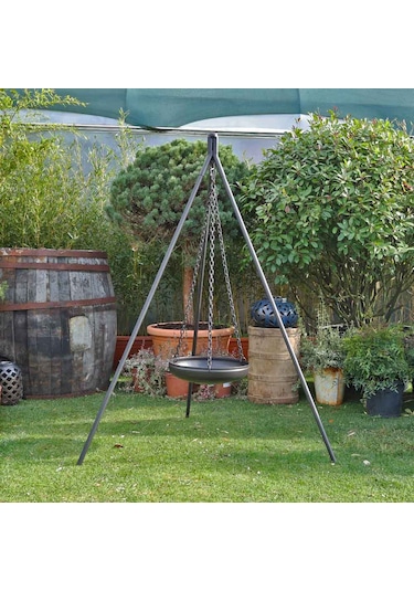 Askılı Şömine 50 Cm Siyah