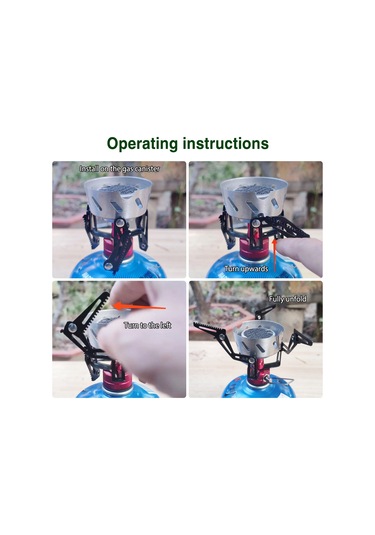 Skycity Yüksek Rakımda Kullanım İçin 3200w Hızlı Isıtıcı, Rüzgar Dayanıklı Ve Hafif Entegre Butan Ocağı - Outdoor Aktivitelere İdeal Siyah